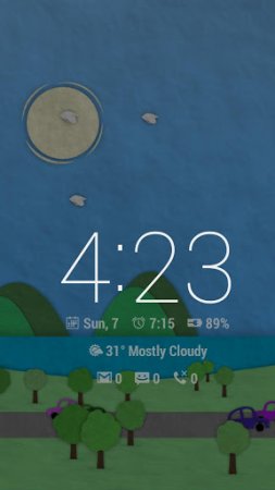 Dock Clock Plus - Виджет часов для Android