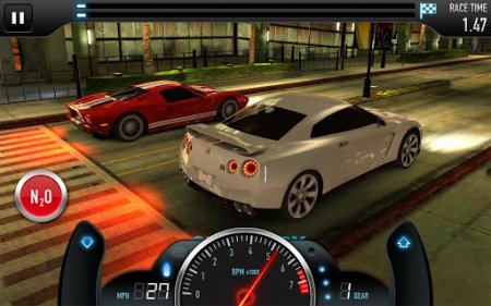 Drag Nissan GT-R vs Ford GT - SCR Racing для Android